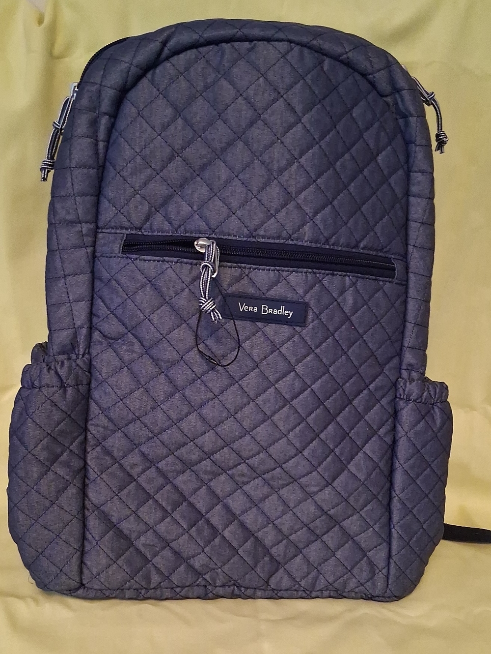 NWOT Vera Bradley Quilted Blue Denim Backpack
